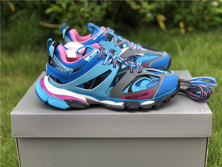 Buy Balenciaga Track Trainer 'Light Blue Pink' - 542023 W1GB5 4162