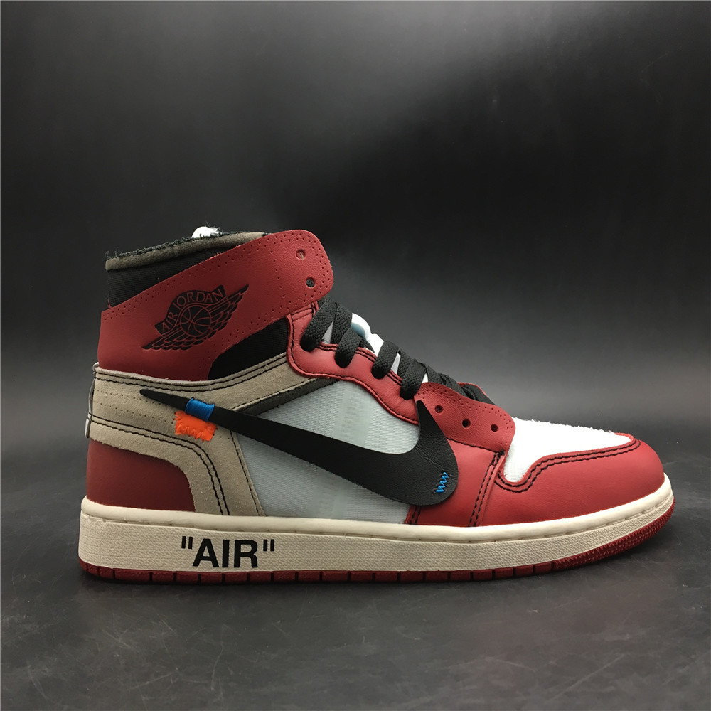 OFF-WHITE x Air Jordan 1 Retro High Chicago 'Red color' ,Perfect Kicks ...