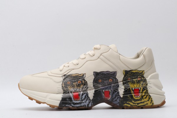 Gucci Rhyton Sneaker White with Tigers 