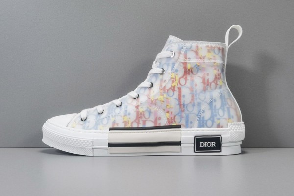 Dior B23 High Top Multicolor Oblique Sneaker 