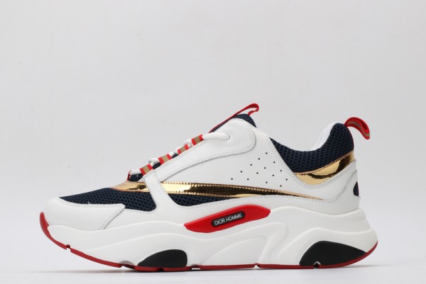 Dior B22 Sneaker White Blue Gold 