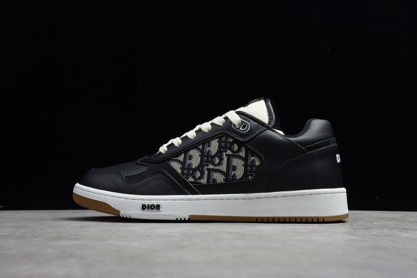 Dior B27 Low Top Calf Perfo Black - Blue 