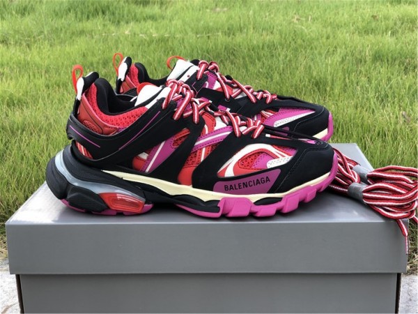 Balenciaga Track Sneaker Black-Purple-Red 
