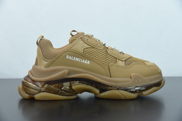 Balenciaga Triple S Clear Sole Brown 