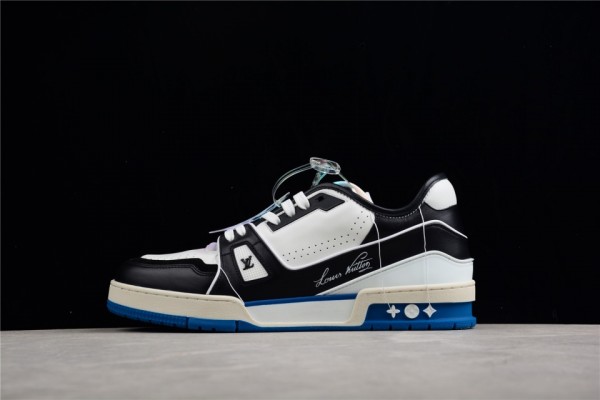LV Trainer Sneaker White Black 