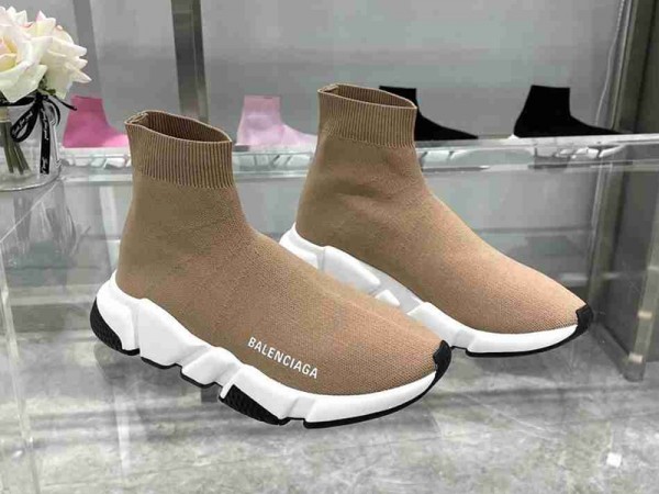Balenciaga Speed Sneaker Beige WhiteBlack