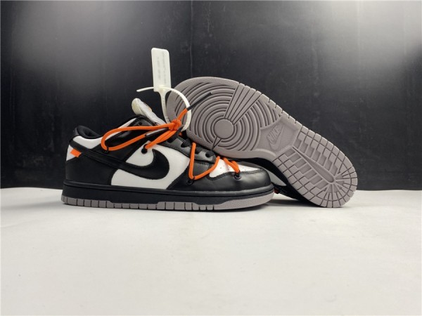 Off-White x Nike Dunk Low Black White 