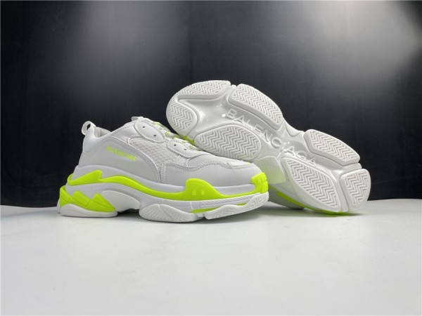 Balenciaga Triple S White Fluorescent Green