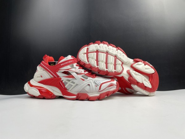 Balenciaga Track 2 Sneaker White - Bright Red 