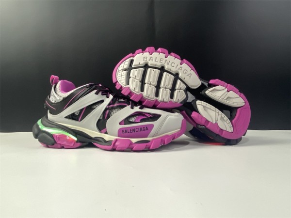 Balenciaga Track Sneaker Led Grey - Black - Purple Red 