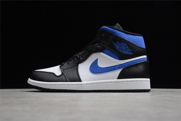 Air Jordan 1 Mid Black White Royal 