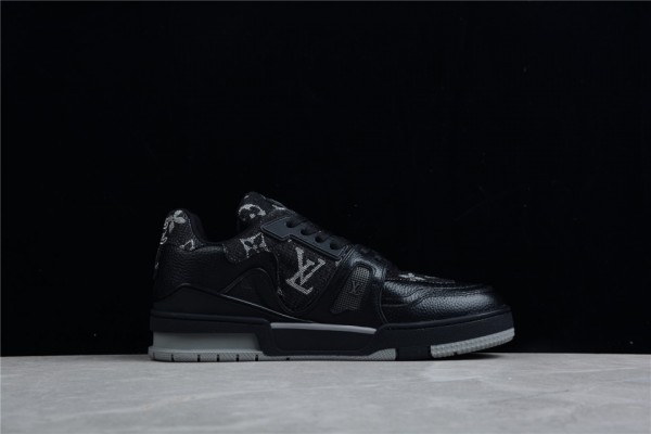 LV Trainer x Nigo Black Denim Sneaker 