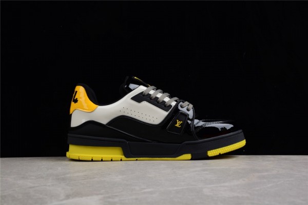 LV Trainer Sneaker Black Yellow 1A9JTP 