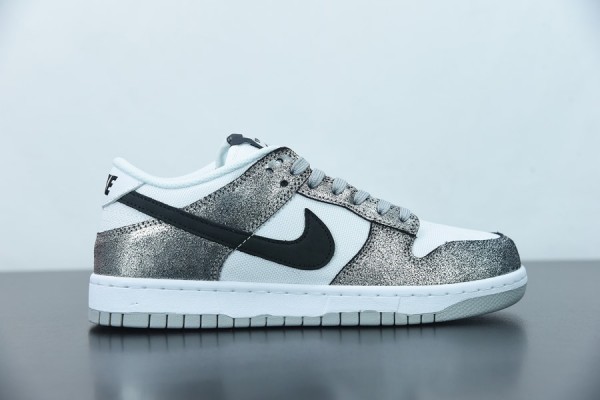 Nike Dunk Low Shimmer White Metallic Silver