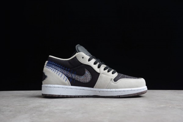 Air Jordan 1 Low Crater Black Grey 