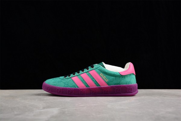 Gucci x Adidas' Latest Gazelle Goes for Green Pink 