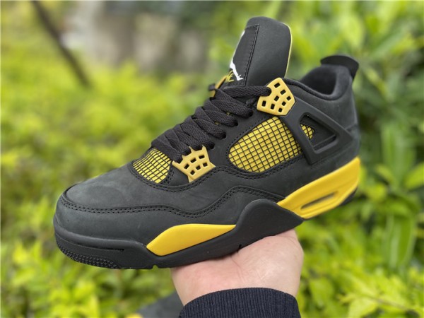 Air Jordan 4 Thunder Black Yellow  (2012)