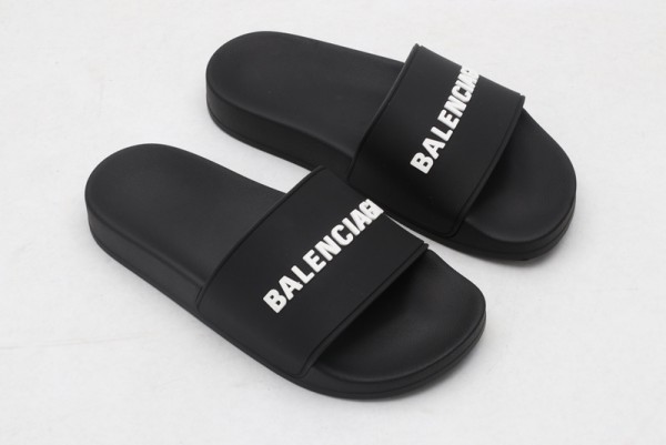 Balenciaga Slide Sandal Black - White 