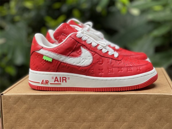 LV  x Nike Air Force 1 Low ‘Red’