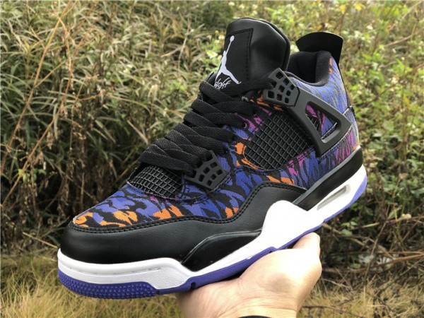 Air Jordan 4 Retro Black Rush Violet (GS) 