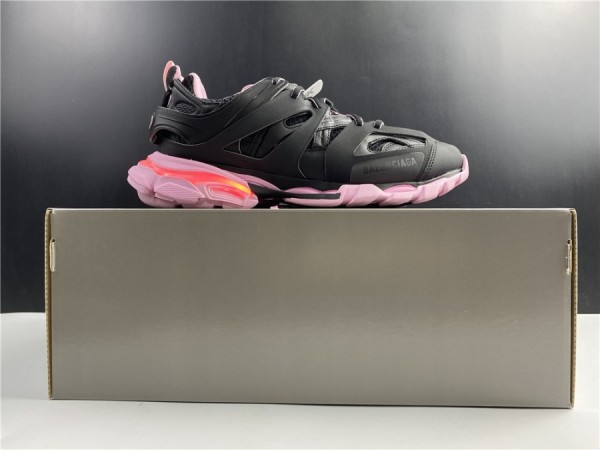 Balenciaga Led Track Sneaker Black -Light Pink  