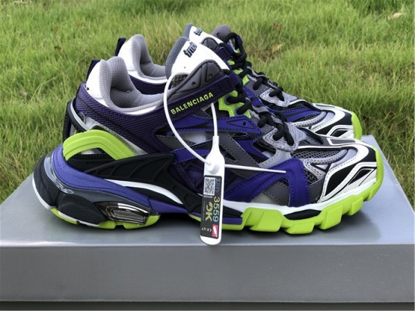 Balenciaga Track.2 Trainer  Grey Purple Volt