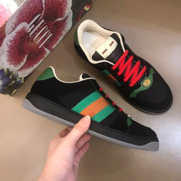 Gucci Screener Suede 'Black Green'