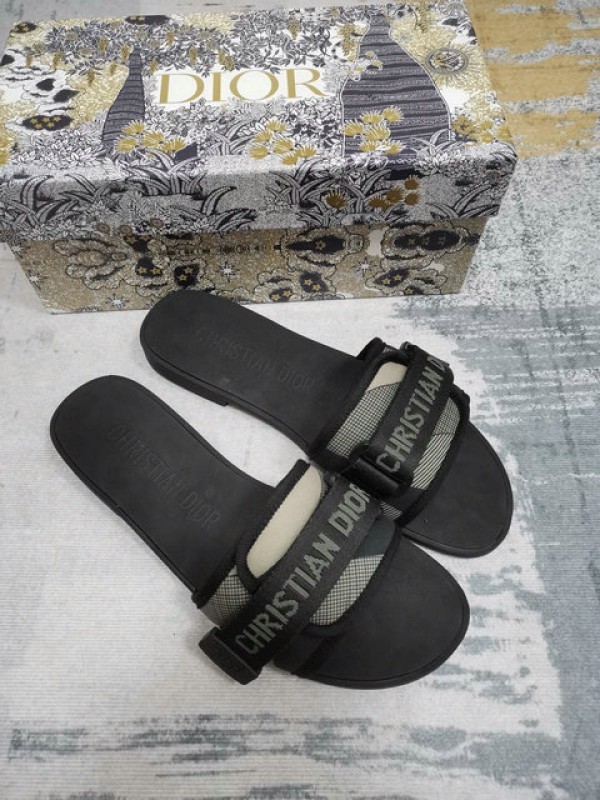 Dior Dway Slide Sandal Black  - DDSSD-002 