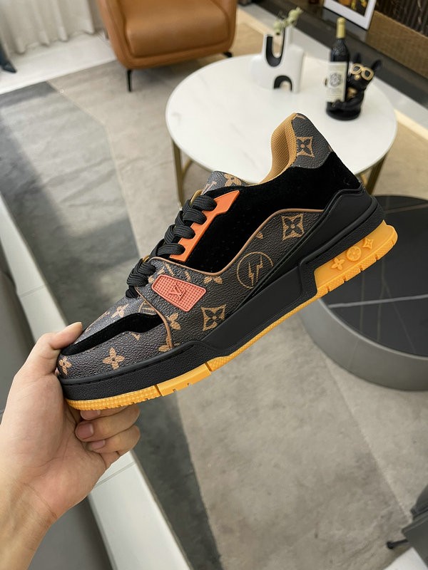 LV Trainer Sneaker Brown - Orange LV-T0049