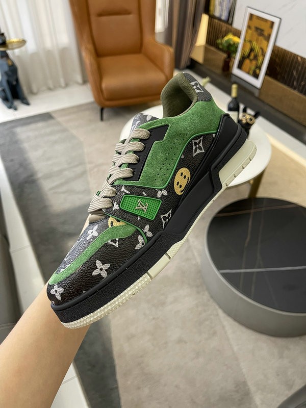 LV Trainer Sneaker Brown - Green LV-T0048