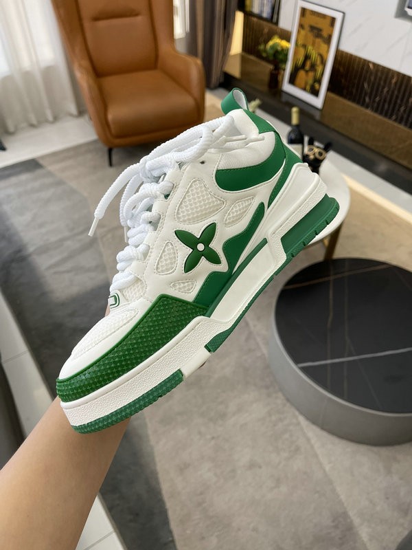 LV Skate Sneakers -  Green White 
