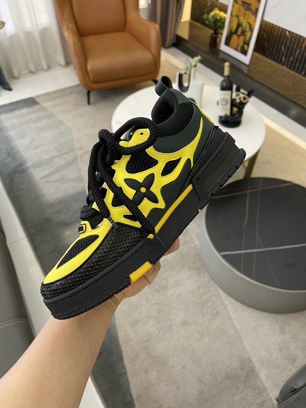 LV Skate Sneakers - Black Yellow