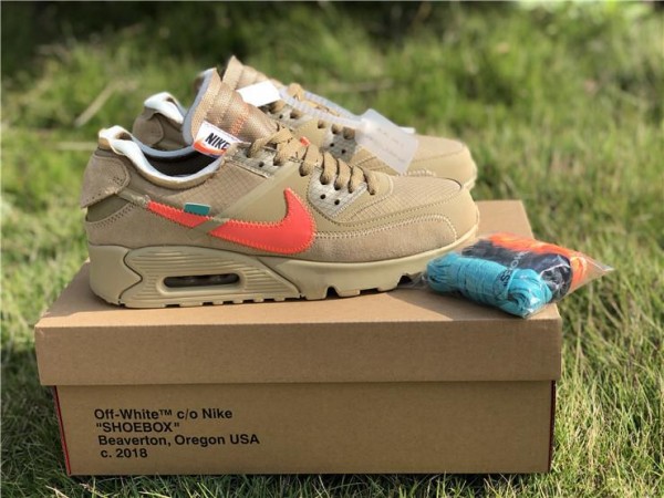 OFF-WHITE X Nike Air Max 90 Desert Ore