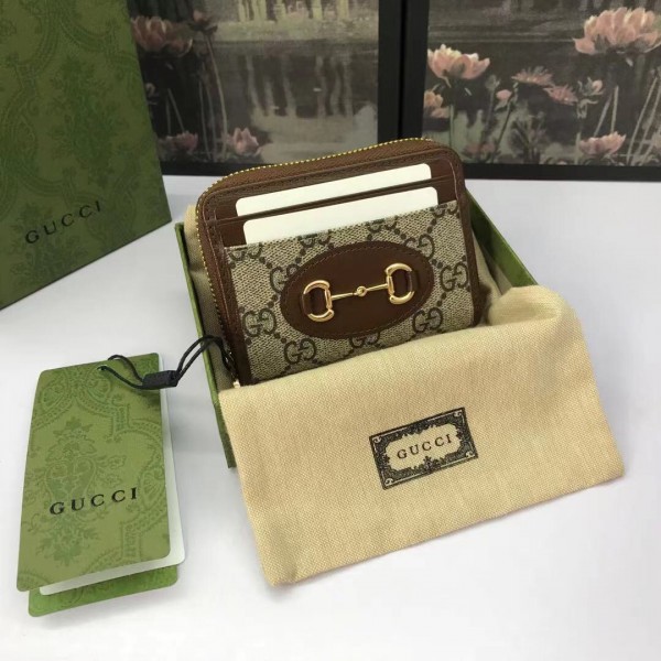 Gucci Wallet GG Marmont Brown 658549 