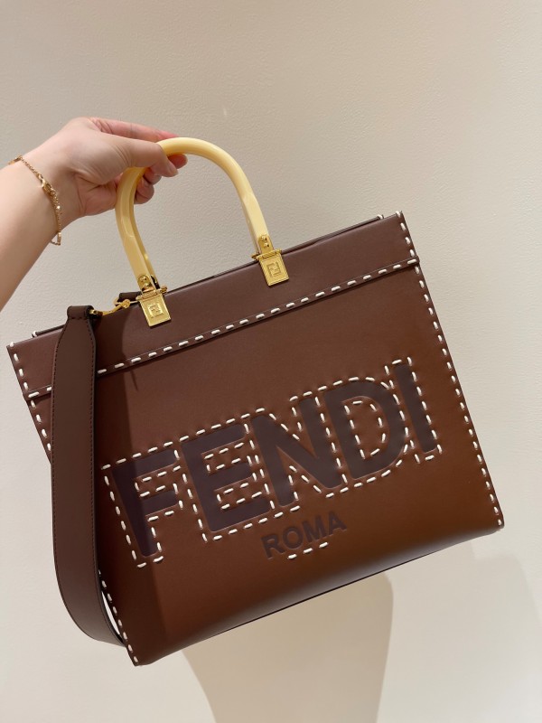 Fendi  Sun Shine Tote Brown 