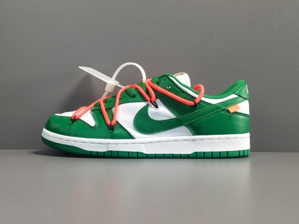 Off-White - Nike Dunk Low Pine Green 