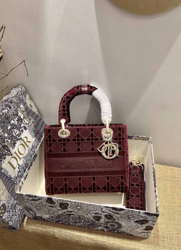 Dior Medium Lady D-Lite Dark Blue 