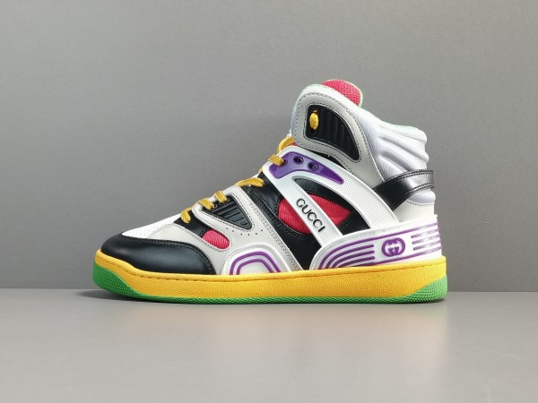 Gucci Basket Sneaker in Black Demetra 