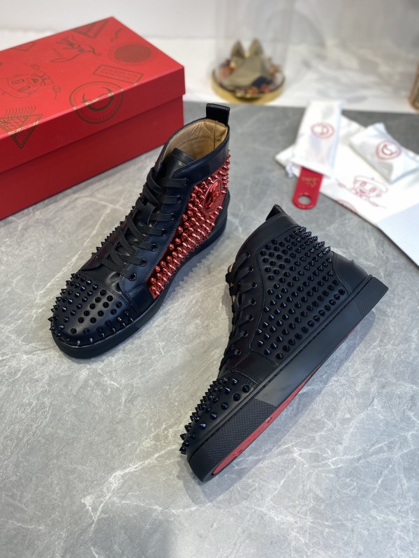Christian Louboutin Louis - High Top Sneaker Black CLHT-056