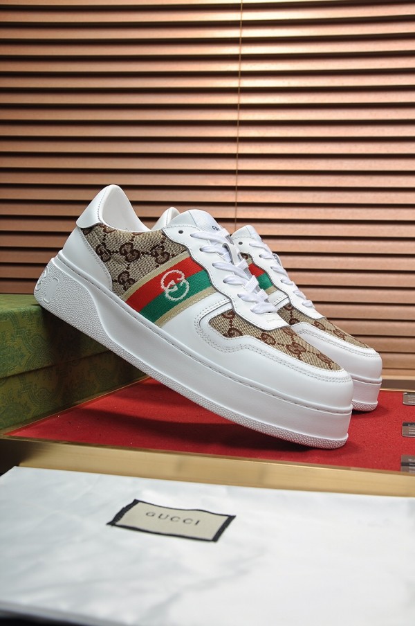 Gucci White Beige Sneakers