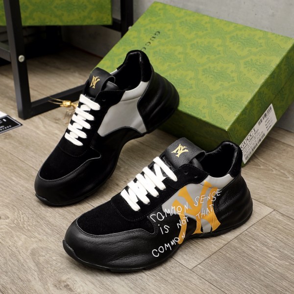 Gucci NY Logo Black Sneaker GGLG-S006
