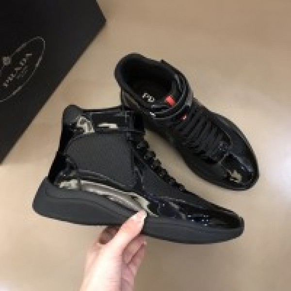 Prada America’s Cup Black high-top sneakers PRCT-009