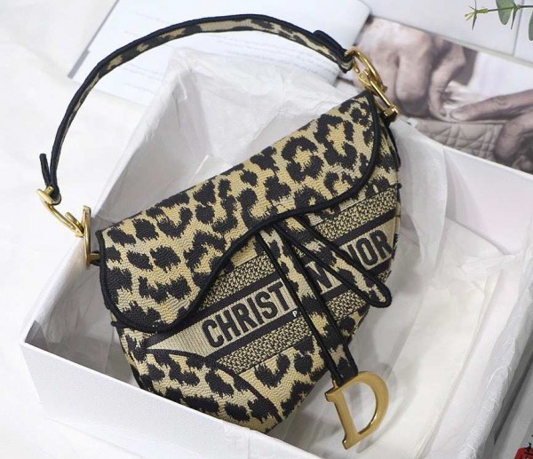 Dior Saddle Bag - Beige Multicolor Mizza Embroidery
