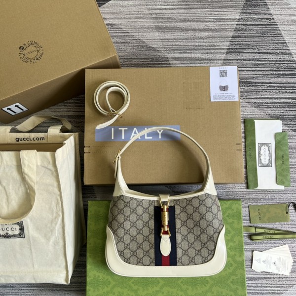 Gucci Jackie 1961 small shoulder bag - Beige White