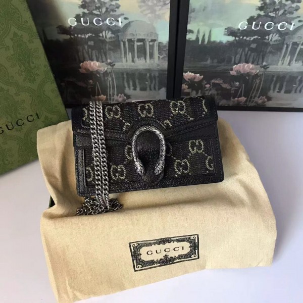 Gucci Dionysus Super Mini Bag - Black 