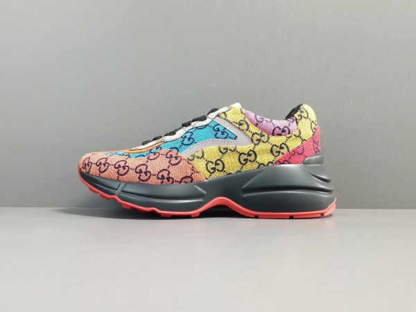 Gcc Rhyton GG Multicolor Sneaker In Multicolor Canvas  