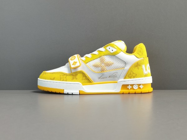 LV Trainer Sneaker Yellow Monogram Demin 