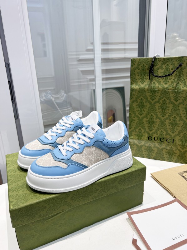 Gucci GG Sneaker In Blue - Gray  GCGG-002