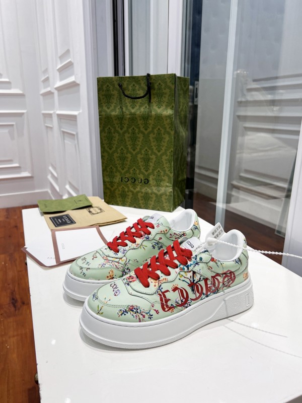 Gucci GG Pattern Sneaker In Green GCGG-004