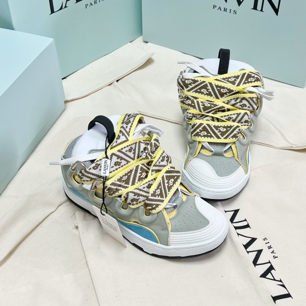 Lanvin Curb Sneaker - Blue Grey Yellow LVCS-027